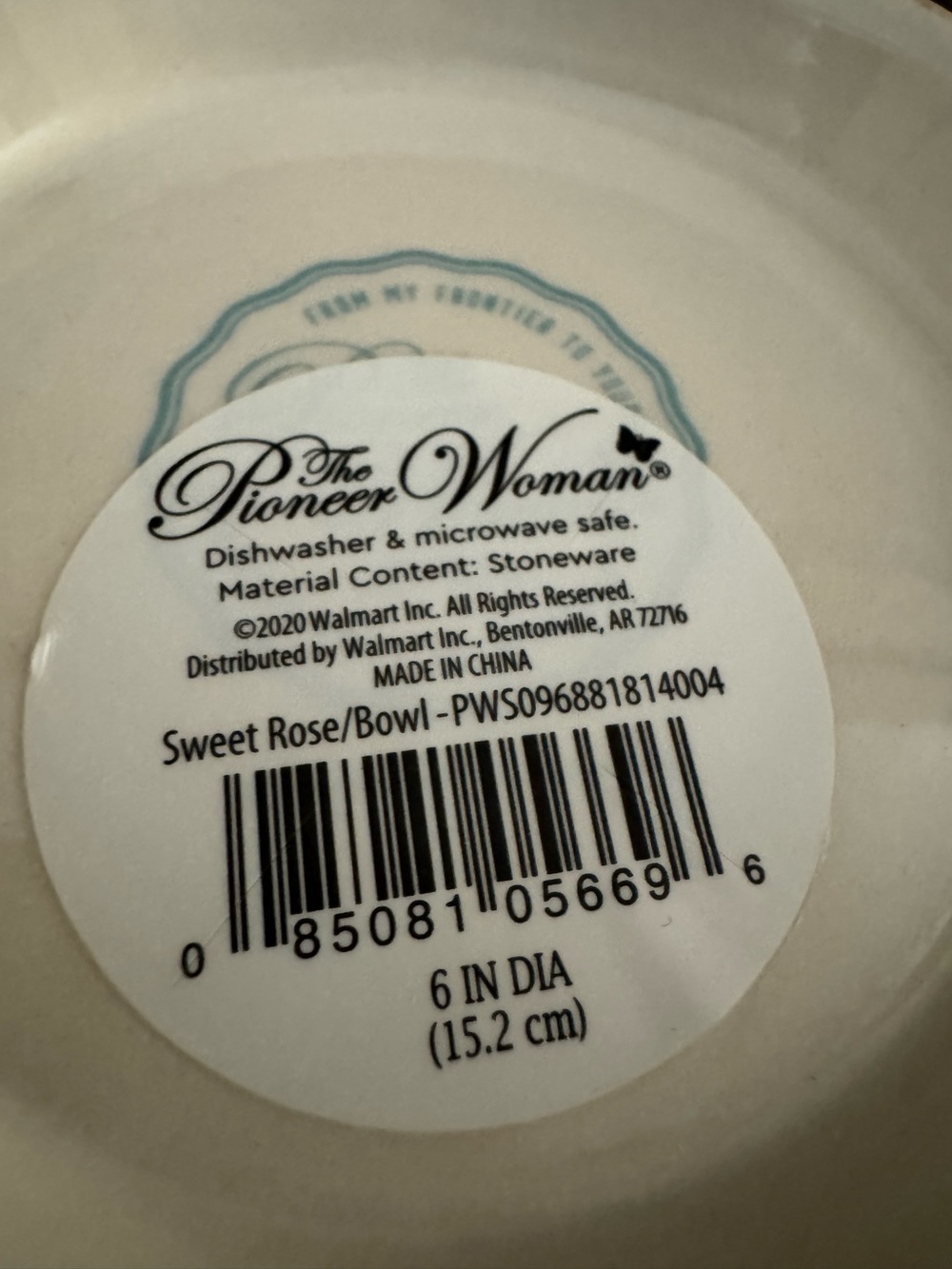The Pioneer Woman Sweet Rose 6-inch stoneware footed bowl - Picture 5 of 5